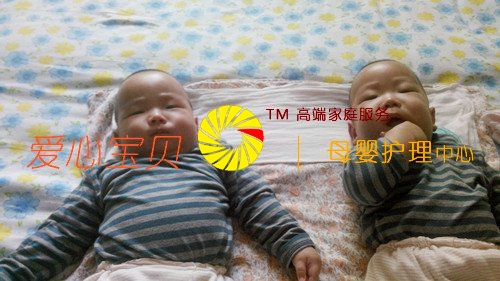 双胞胎宝宝在育儿保姆吴迎春的照料下健康成长